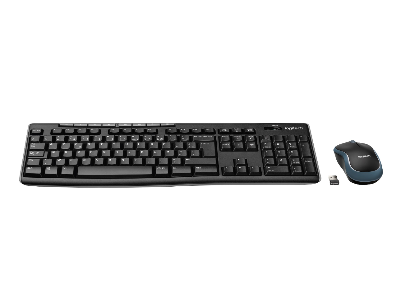 PC SHOP - Clavier et souris sans fil format AZERTY